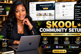 setup skool skool course creation skool community setup skool community manager