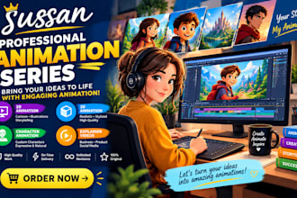 professional cartoons animated series