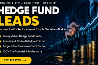 build a targeted hedge fund list and provide verified hedge funds leads
