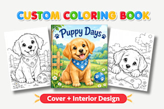 do KDP kids coloring book, KDP coloring book cover design KDP kids activity book