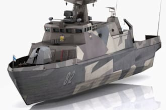 3d marine model catamaran ship model yacht tugboat hull ship vessel 3d printing