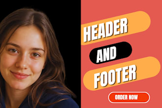 design header and footer website