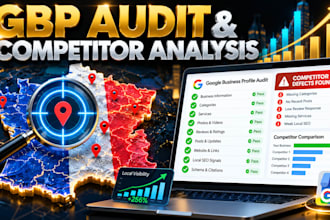 do a comprehensive gmb audit and local competitor analysis in france