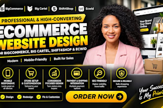cartel shift4shop ecwid bigcommerce website design or redesign