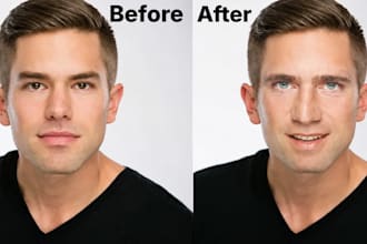 do realistic face swap, head swap, face replacement and photoshop editing
