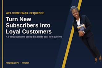 write a welcome email sequence and lifecycle email