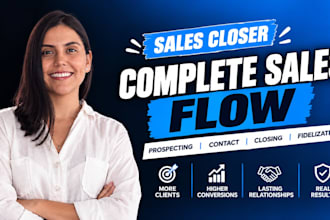 be your professional sales closer for b2b b2c cold calling, closing, high ticket