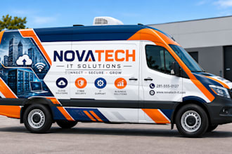 design mercedes sprinter van wrap commercial fleet branding and vehicle graphics