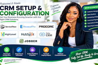 setup servicetitan housecall pro procore gohihlevel hubspot zoho and jobber crm