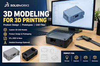 create 3d model for 3d printing, stl file, 3mf, obj from 2d to 3d