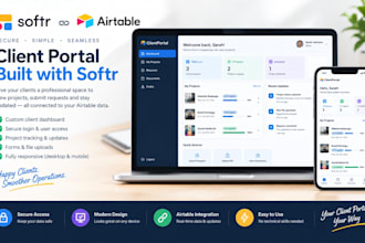 build a softr client portal connected to airtable