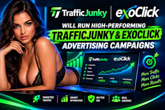run high performing traffic junky and exoclick advertising campaigns