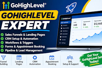 build gohighlevel funnels and CRM automations