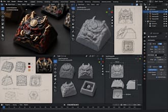 design custom 3d keycaps and artisan keycaps for mechanical keyboards