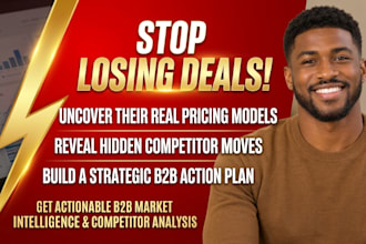perform deep competitor analysis pricing teardown swot analysis industryresearch