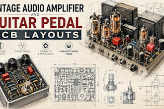 design guitar pedal pcb layout and audio amplifier schematics