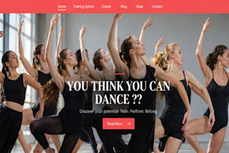 design wix dance studio website ballet school dance academy choreography website