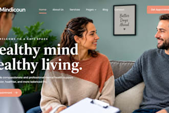 design squarespace psychiatry psychology mental health counseling clinic website