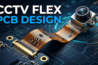 design cctv camera flex pcb, fpc ribbon and sensor interconnect