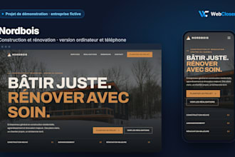 créer le site vitrine de votre entreprise, moderne et adapté au mobile