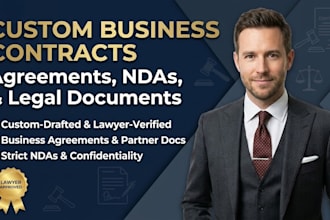 draft custom business contracts, agreements, and ndas
