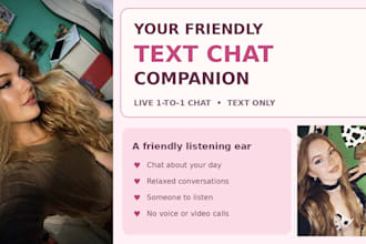 be your friendly companion for live text chat