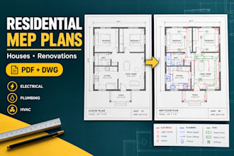 draw electrical, plumbing and hvac plans for houses and renovations