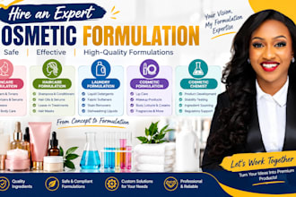 be your cosmetic chemist for skincare, haircare, product formulation