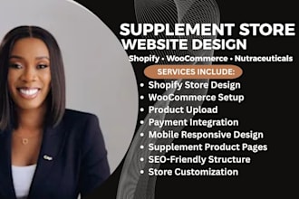 build a supplement store shopify supplement website or nutraceutical ecommerce
