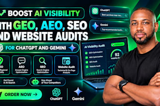 boost ai visibility with GEO, aeo, SEO and website audits for chatgpt and gemini
