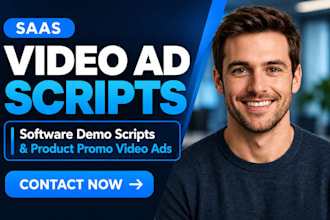 write saas video ads scripts software demo scripts saas product promo video ads