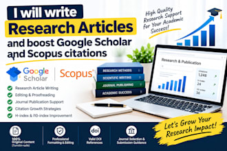 write research articles and boost google scholar and scopus citations