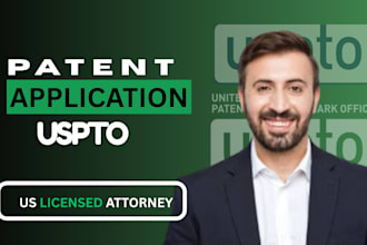 be your US patent attorney for patent drafting and uspto filing
