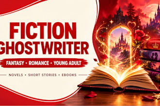 ghostwrite fantasy, ya fiction, romance, and short stories