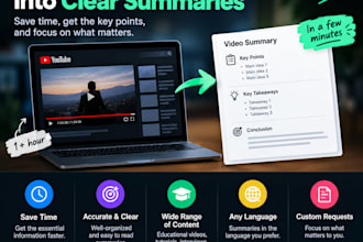 summarize videos, resumir videos