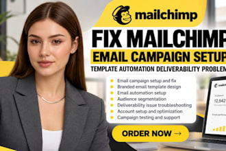 fix mailchimp email campaign setup template automation deliverability problem