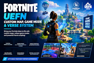 build custom fortnite uefn map, game mode, and verse system