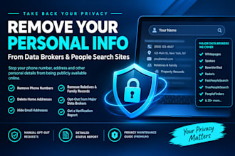 remove your private information and phone number from data brokers and websites