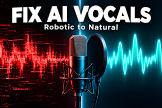 fix suno ai vocals, remove glitches and make them sound human