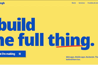 do website development with modern tech