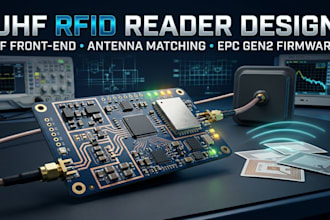 design uhf rfid reader circuit design, antenna matching and epc gen2 firmware
