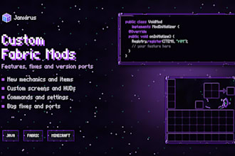 create a custom fabric mod for minecraft