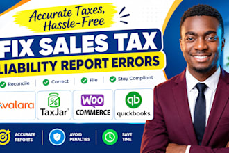 fix sales tax liability report errors avalara taxjar ecommerce quickbooks filing
