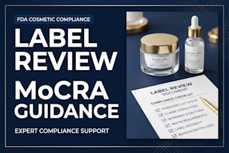review your fda cosmetic label for mocra compliance