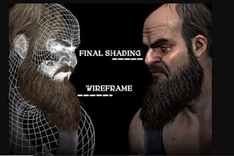 fix 3d models, retopologize meshes, uv mapping high to low poly bake textures