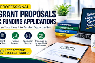 do professional grant proposals and funding applications