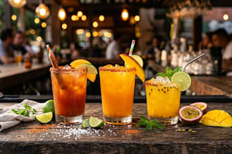 create original cocktail and michelada recipes for your bar or restaurant