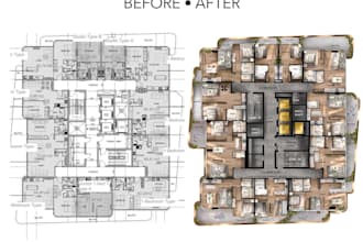 create real estate marketing floor plans in 2d