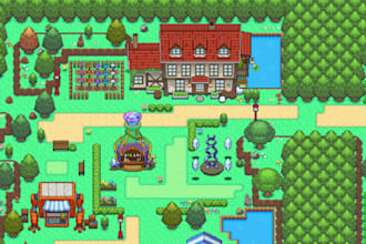 pixel art tileset tilemap top down tiles rpg maker game assets environment tile