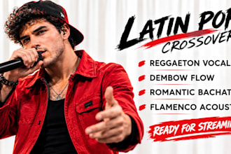 be your spanish vocalist reggaeton songwriter and male latin pop demo singer